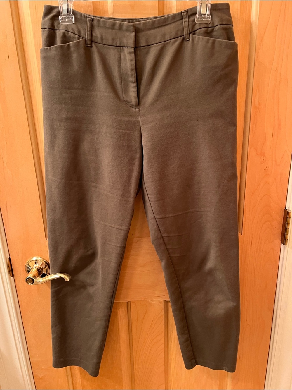 Liz Claiborne Emma Women’s Olive Green Stretch Ankle Pants